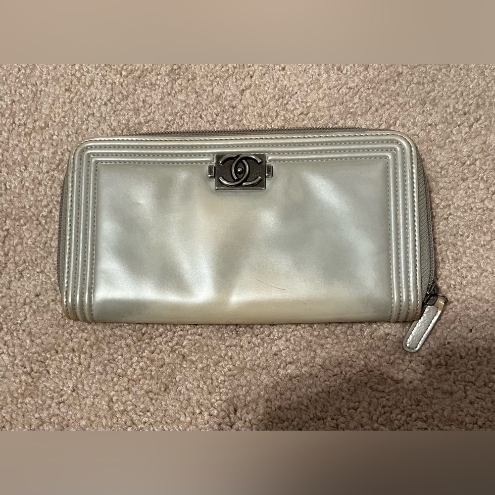 Chanel Boy Wallet with Iconic CC Logo